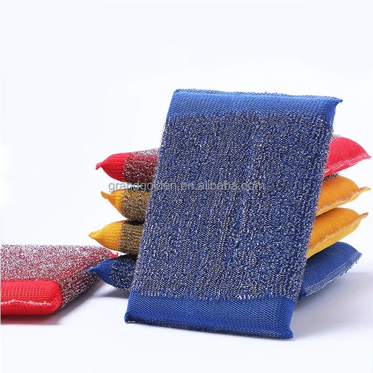 

Cheap Price Factory Dircetly Wholesale Stainless Steel Kitchen Cleaning Sponge Scourer, Mix