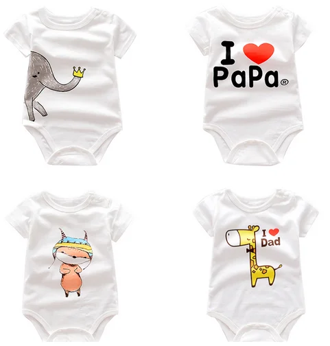 
100% Cotton Baby Clothes 1piece Newborn Bodysuit Baby Rompers Clothes 6 to 12 Months 