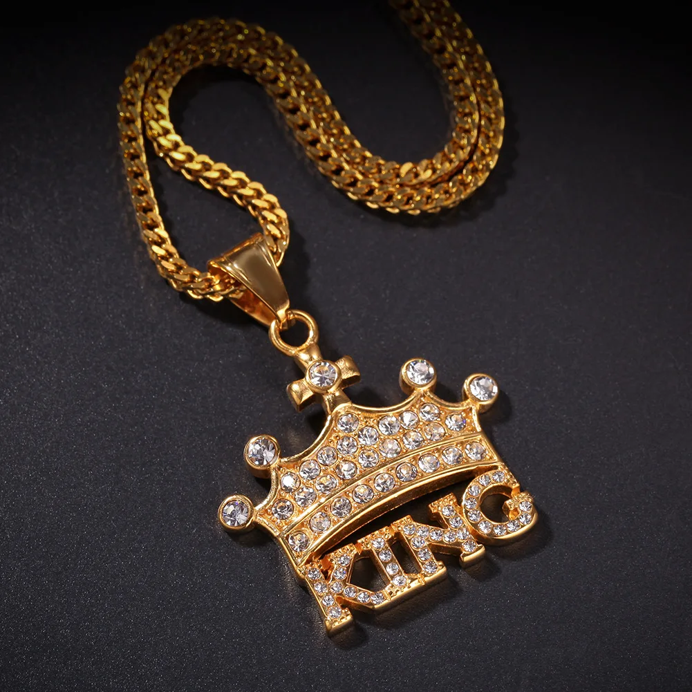 Fashion Jewelry 18k Gold Plated Iced 