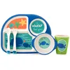 wholesale Eco-friendly Bamboo Fiber tableware set for kids