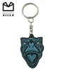 Promotional souvenir gifts various color cute animal 3d soft pvc keychain