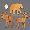 Choose 10 wooden Ornaments Cutouts, Bear Moose Deer Squirrel Rabbit Buffalo Fox Wolf, Owl, Cardinal, Humming Bird Frog, Wren Cat