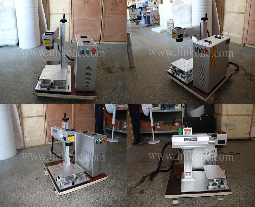 Fiber laser marking machine 20W 30W 50W MAX Raycus IPG marking on metal plastic