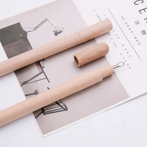 Image of FDA ECO-friendly Rainbow 304 Stainless Steel reusable Metal Straws Long Drinking Straws with Brush and Wood case