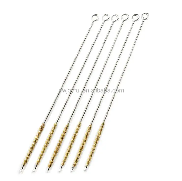 Eco Friendly Bamboo Straw Cleaner Brush Reusable Coconut Fiber Cleaning