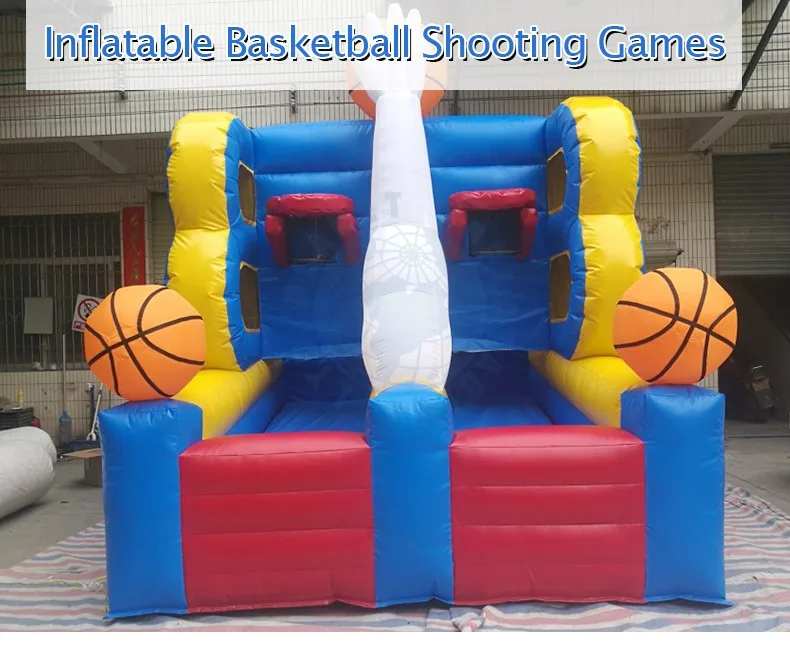 Outdoor Sport Double Hoop Inflatable Basketball Game,Basketball Toss