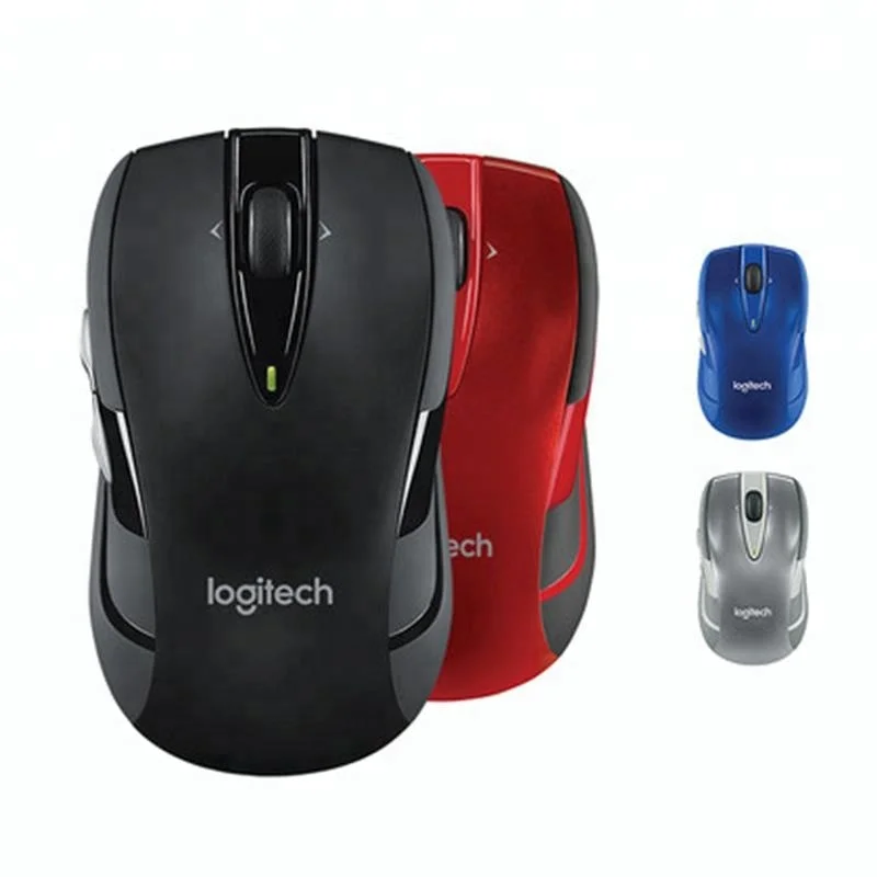 

Logitech M545 2.4Ghz Laser-Grade Optical Wireless Mouse Unifying Nano Receiver For Desktop Laptop, Black, blue, gray, red