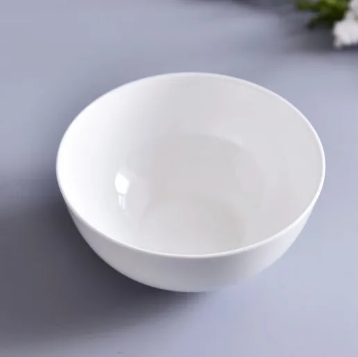 Haonai china supplier white porcelain bowl customized ceramic bowl
