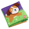 Customized design polyester fabric educational baby story sample cloth book