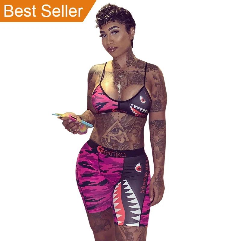 

2019 Latest Design Summer Sexy Two Piece Jumpsuits High Quality Two Piece Jumpsuits Fahion Sexy Bikini