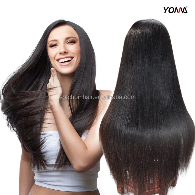 

Unprocessed remy human hair wig 100% Virgin brazilian hair full lace wig with baby hair, Natural hair