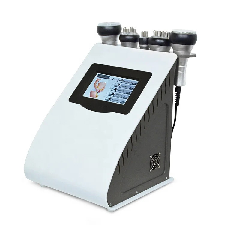 

5 In 1 Professional Ultrasound Vacuum Tripolar RF Lipo Slim Fat Cavitation Slimming Body Lipocavitation Ultra Cavitation Machine, White