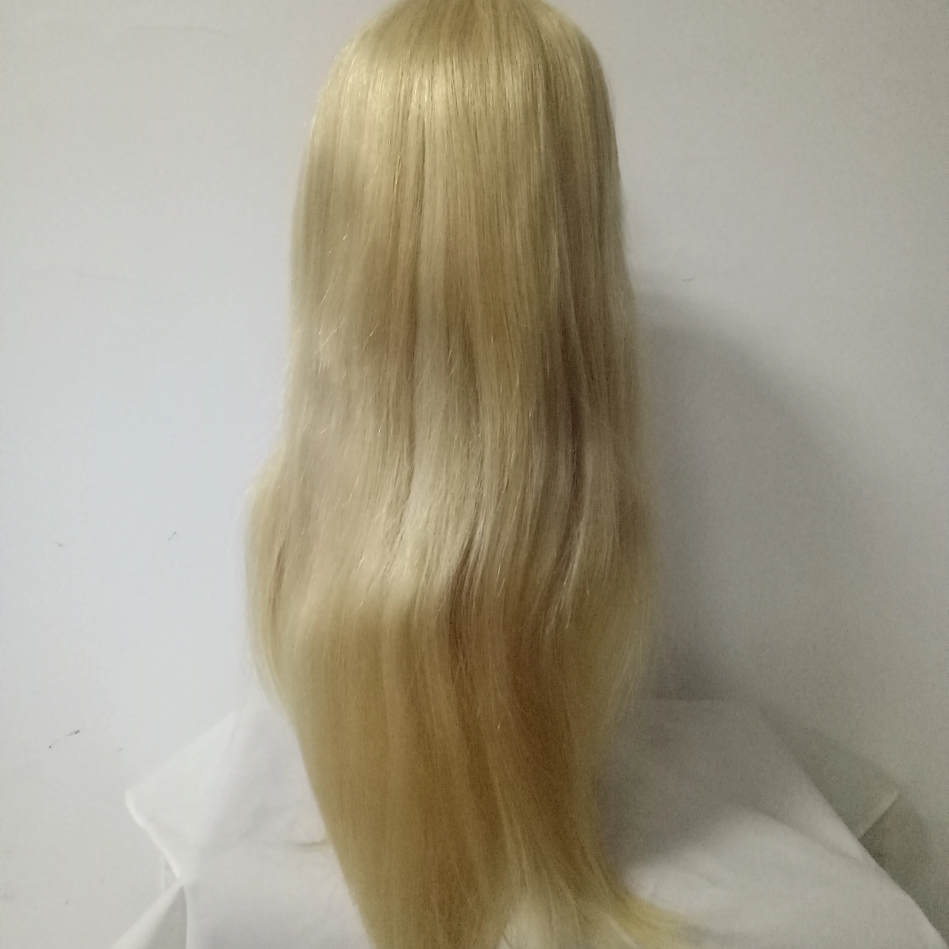 

Blonde color 20inch brazilian human hair overnight delivery full lace wigs wholesale