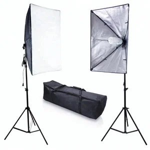 Shangyu Photo Studio Light Kit with Photography Light Stand Two 50 * 70cm Softbox two 2m Light Holder photography lamp