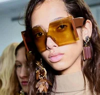 

2019 97571 FDA show thin anti-radiation cool one bulk lenses rimless sunglasses goggles shades sunies