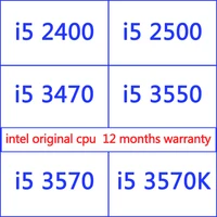 

Vanlga Core i5-3470 cpu i5 3470 i5 3550 i5-3570s i5 3570k i5 3570 for intel processor