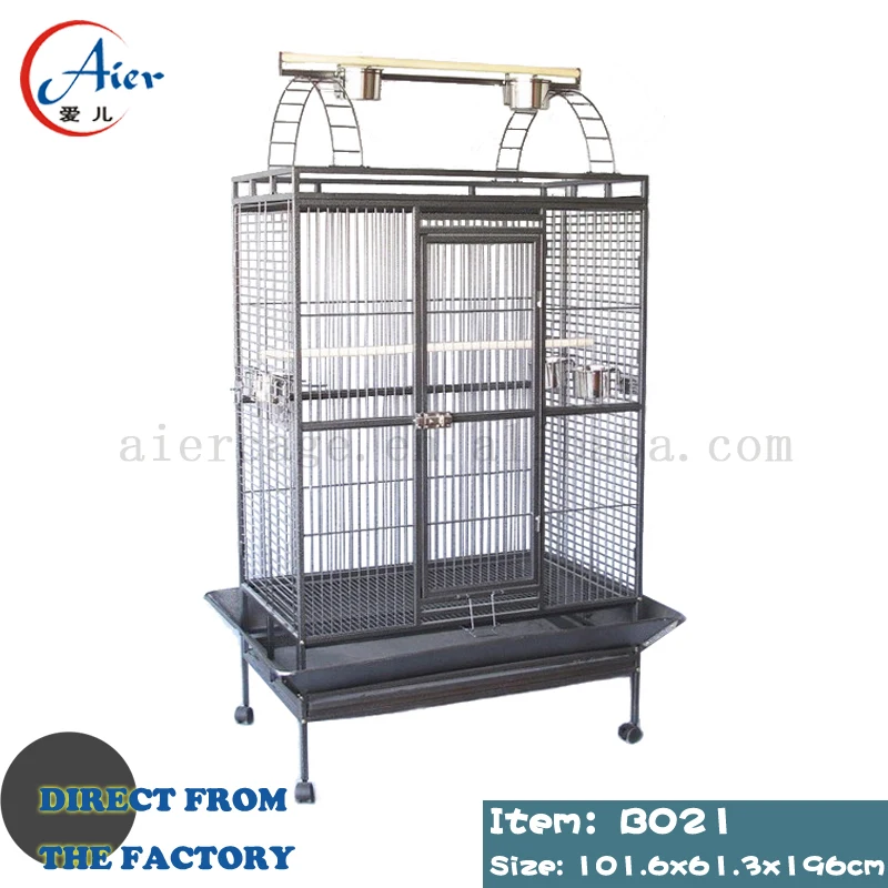 Wrought Iron Breeder Accessories Acrylic Finches Hanging Stand Folding For Birds Cages Big Breeding Flight Extra Large Bird Cage