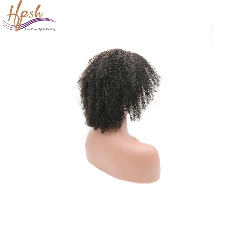 

10 A wholesale afro kinky curly natural full lace human hair wig for black women