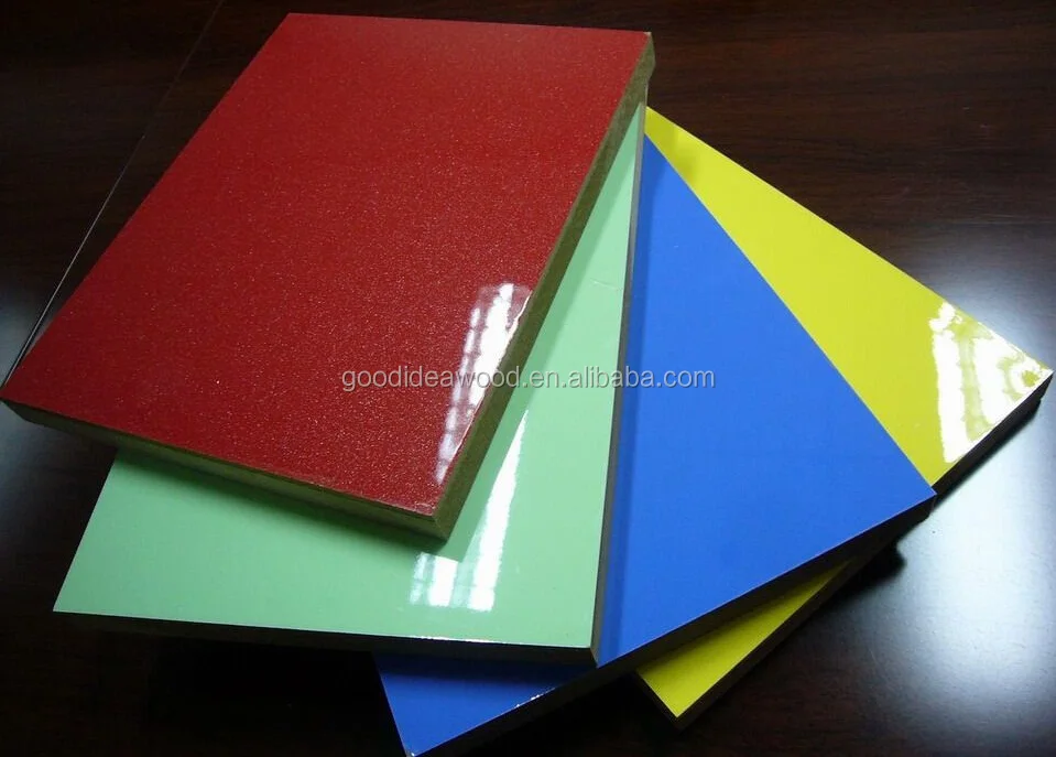 
high gloosy UV coated melamine MDF funiture board OR 17MM melamine MDF 
