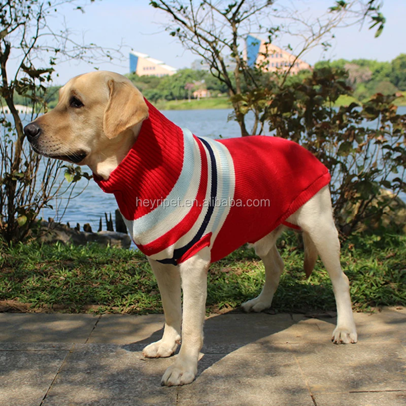 New Pet Puppy Clothes Labrador Golden Hair Knitted Sweater English Wind