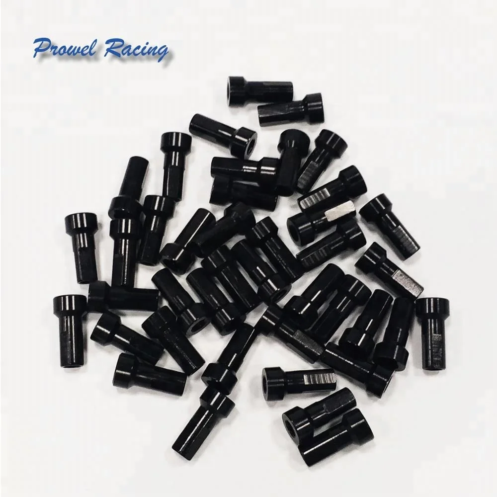 Motorcycle Stainless Steel Spokes And Black Color Alloy Nipples 8g 9g