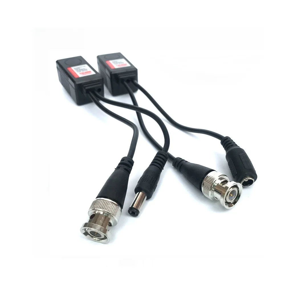 
1ch Passive 720p/1080p CVI TVI AHD HD BNC TO RJ45 Converter CCTV Video Balun with Power 
