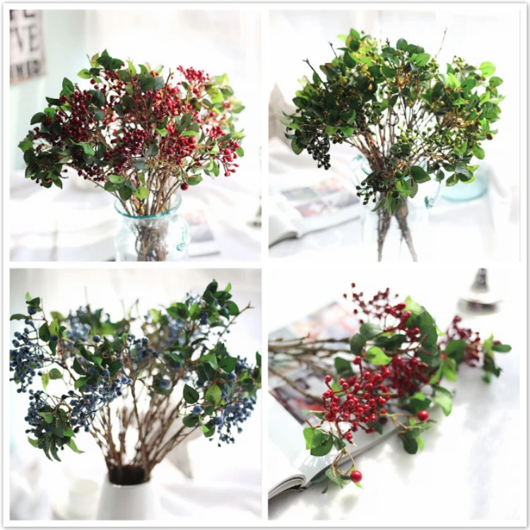wholesale real touch christmas artificial berry artificial flower