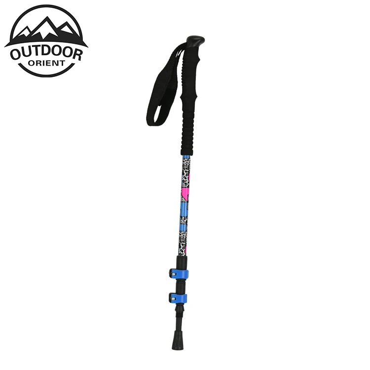 
Carbon Fiber Ultralight Nordic Telescopic Trekking Poles Hiking Walking Stick 