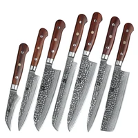 

7pcs professional Japanese damascus kitchen knife set