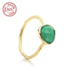 women's design sterling silver green onyx ring gemstone ring design women's