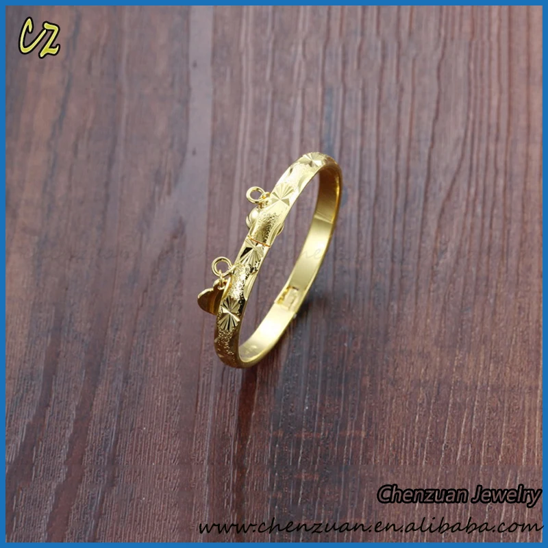 High Quality Wedding Jewelry Babysbreath 18 Carat Gold Bangles And ...