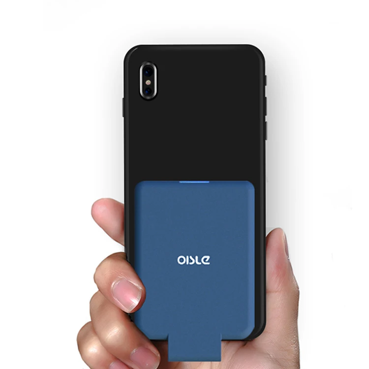 

OISLE Luxury Ultra-Compact Small Size Li-polymer Wireless Power Bank for iphone, Blue;black;white;red;pink