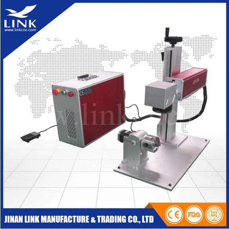 High speed metal laser marking 20w 30w 50w / portable mini fiber laser marking machine / laser marker