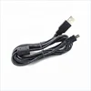 Black straight mini B usb data charging cable