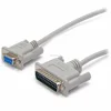 Cross Wired DB9 to DB25 Serial Null Modem Cable - F/M