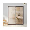right smooth flush hardwood home prehung hollow core interior glass pantry door 4 panel shaker
