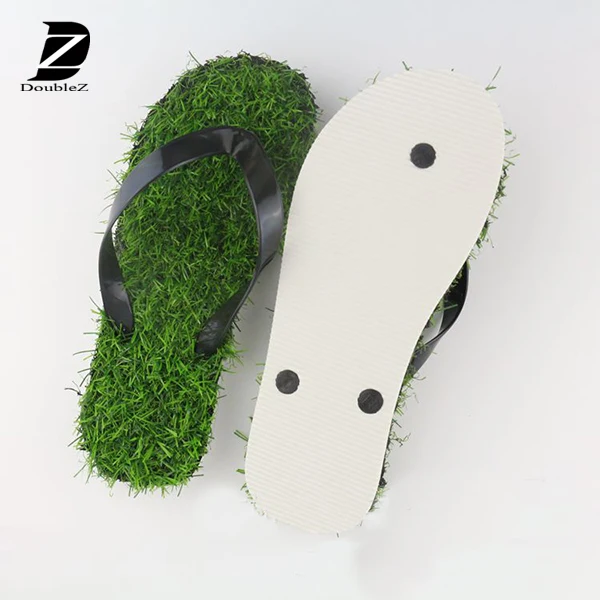 artificial grass flip flops