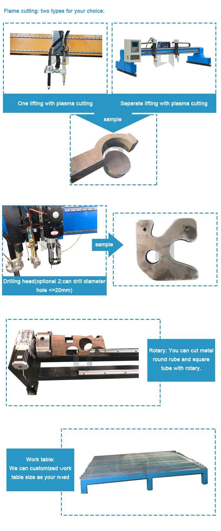 factory price cnc plasma tube cutting machine  for metal 12mm MS SS CS cutter plasma