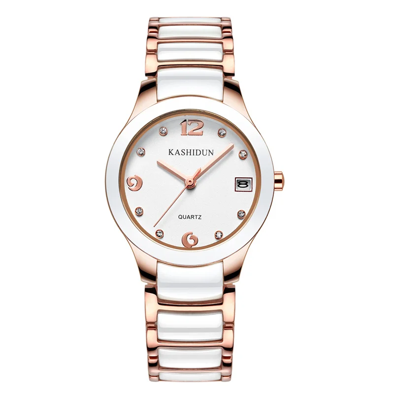 

China Watch Manufacturer Hot Sell 3atm Water Resistant Lady Ceramic Watch 6 Colors Wristwatch for Women