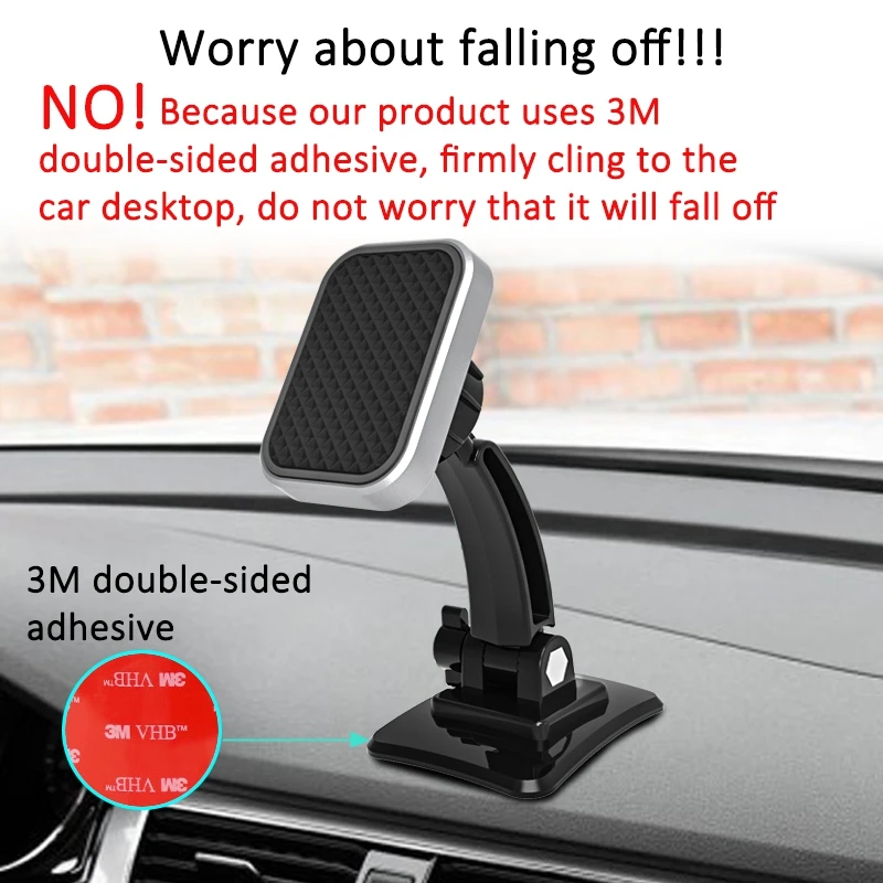 New Magnet Dashboard Magnetic Car Mount Holder smart phone car holder 360 rotating car dashboard Holder