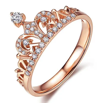 Vlove Elegante Dame Prinzessin Crown Hochzeit Ringe 18k Gold Zirkon Schmuck Heisser Verkauf Grosshandel Modell Buy Dame Gold Ring 18k Gold Crown Hochzeit Ring 18k Gold Zirkon Schmuck Product On Alibaba Com