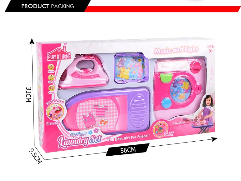 Laundry Toy Set Kids Playhouse With Iron And Washing Machine Buy Kids