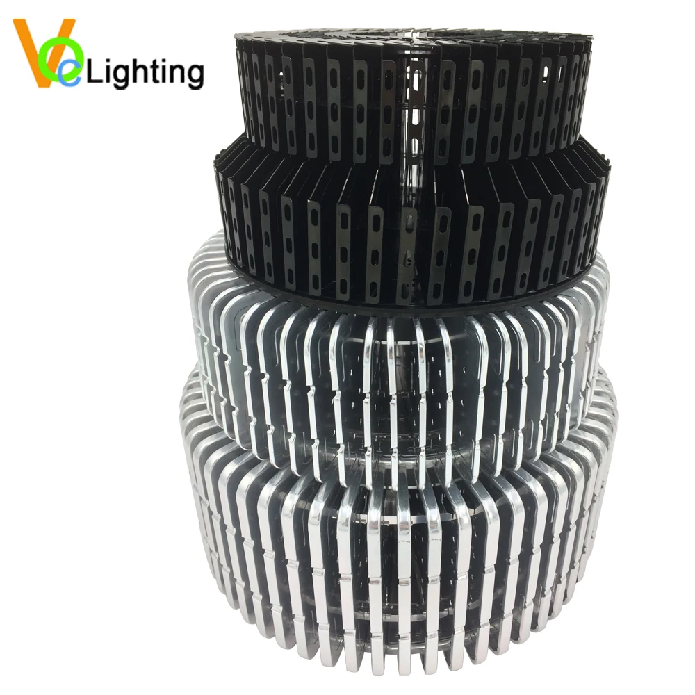 6061 Aluminum Flexible Heat Sink 160mm Heatsink Profile Used For Led