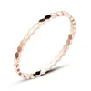 Yiwu Aceon Stainless Steel Shinny Polished Geometric Waved Hinge Bangle