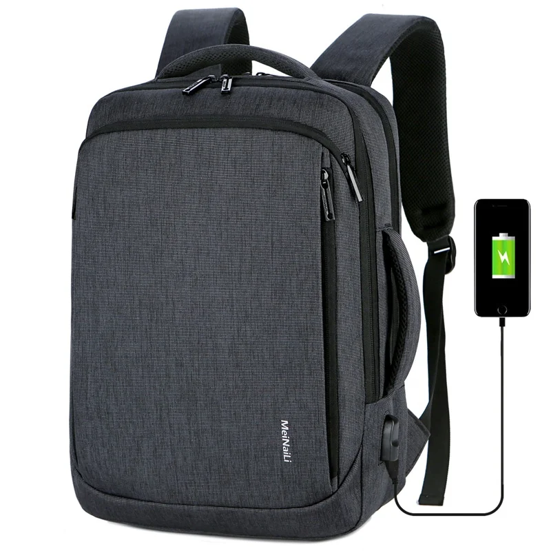 

Wholesale custom multifunction anti theft USB Laptop Back pack Waterproof USB anti theft Backpack with USB Charger bagback, Black ,blue, gray