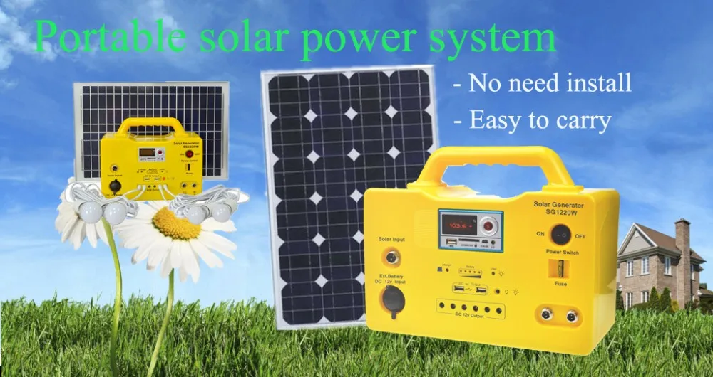 20w Mini Offgrid Portable Solar Power System Handy Solar Generator