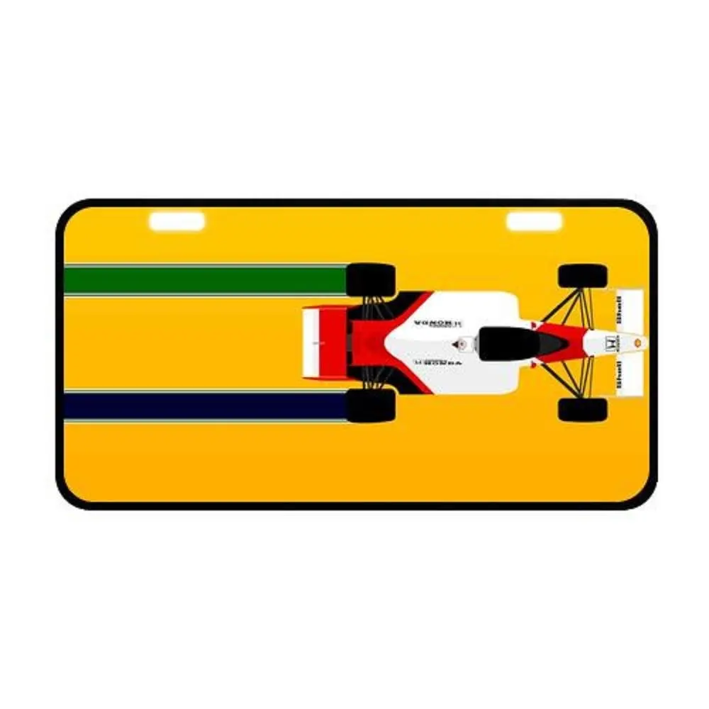 Buy Blinking License Plate Ayrton Senna Cool White Edge Custom