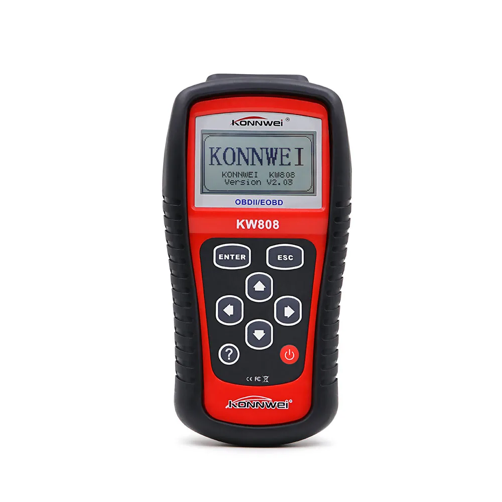 

KONNWEI KW808 OBD Car Scanner OBD2 Auto Automotive Diagnostic Scanner Tool Supports CAN J1850 Engine Fault Code Reader 12V DC