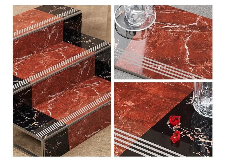 经典470x1200 红色黑色抛光瓷台阶瓷砖