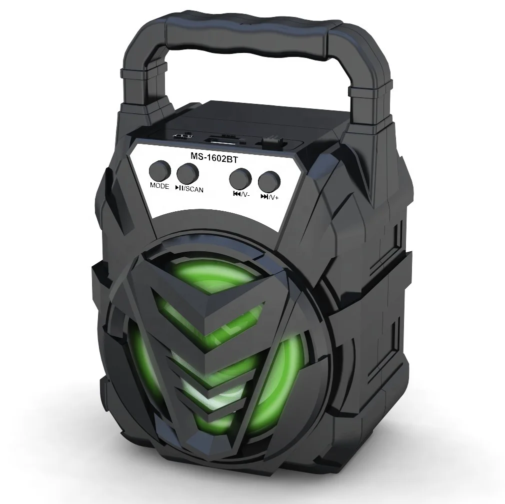 

The Original MS Speaker 3 inch plastic portable outdoor wireless speaker, Black